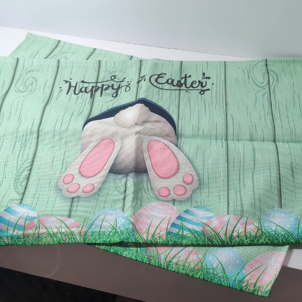 2 NWOT Easter Bunny Placemats